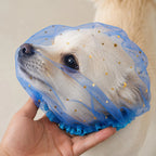 Gray Mesh Dog Face Cover