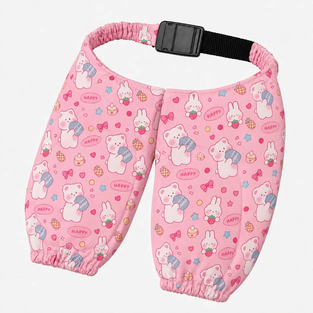 Pink bunny print waterproof dog elbow protector sleeves