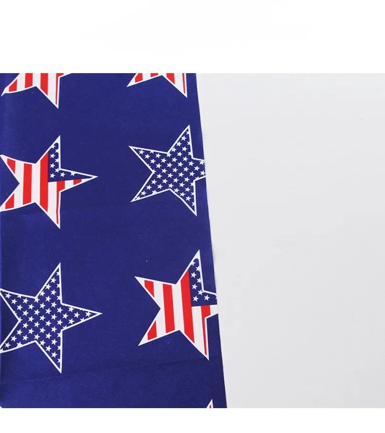 USA-Inspired Patriotic Pet Bandana - Close up