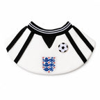 England-inspired soccer pet bib bandana on a clean white background