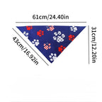 USA-Inspired Patriotic Pet Bandana - Style D