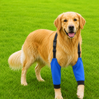 Active Guard | Dog Front Leg Protector & Elbow Pads | Soft Protective Fabric (2-Pieces)